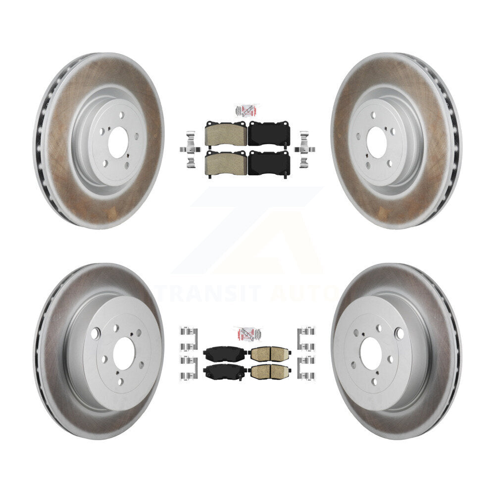 Disc Rotors and Semi-Metallic (Front) & Ceramic (Rear) Brake Pads Kit-KGA-106125 - Kit.bestparts.ca Kit.bestparts.ca