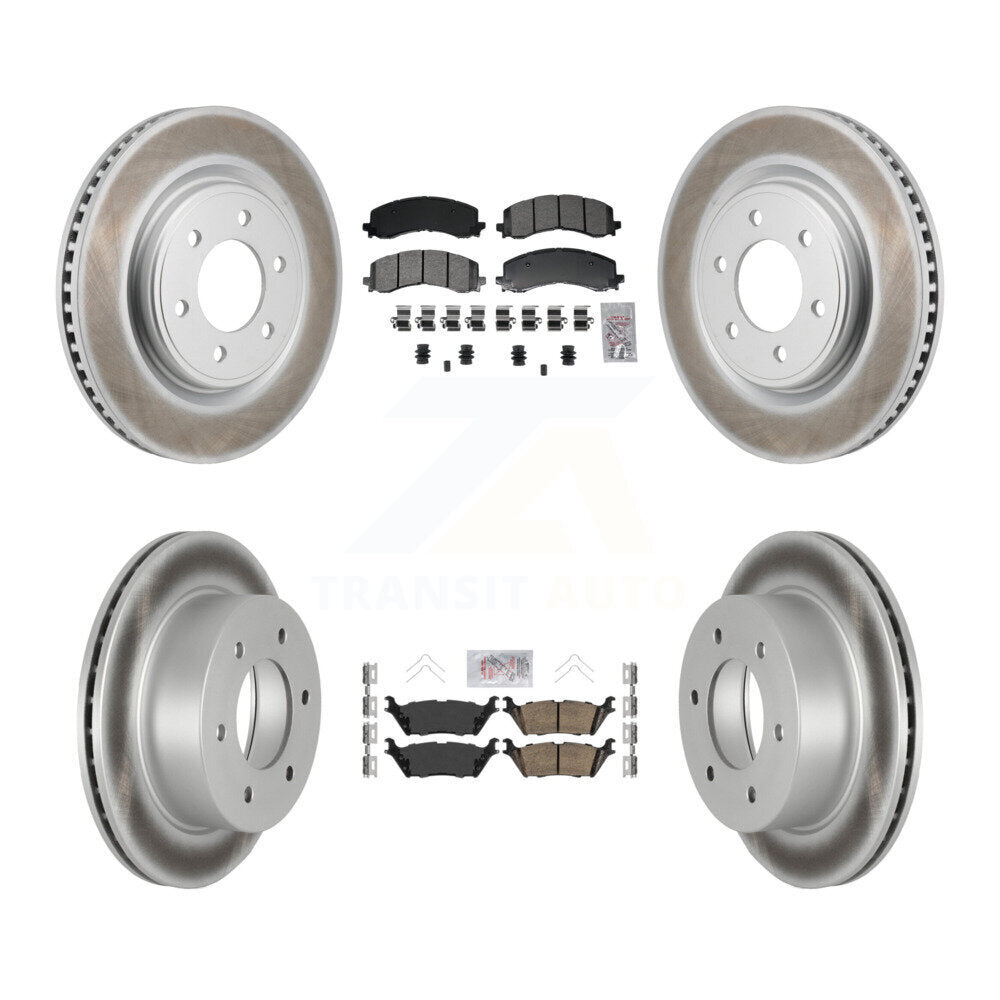Disc Rotors and Semi-Metallic (Front) & Ceramic (Rear) Brake Pads Kit-KGA-106166 - Kit.bestparts.ca