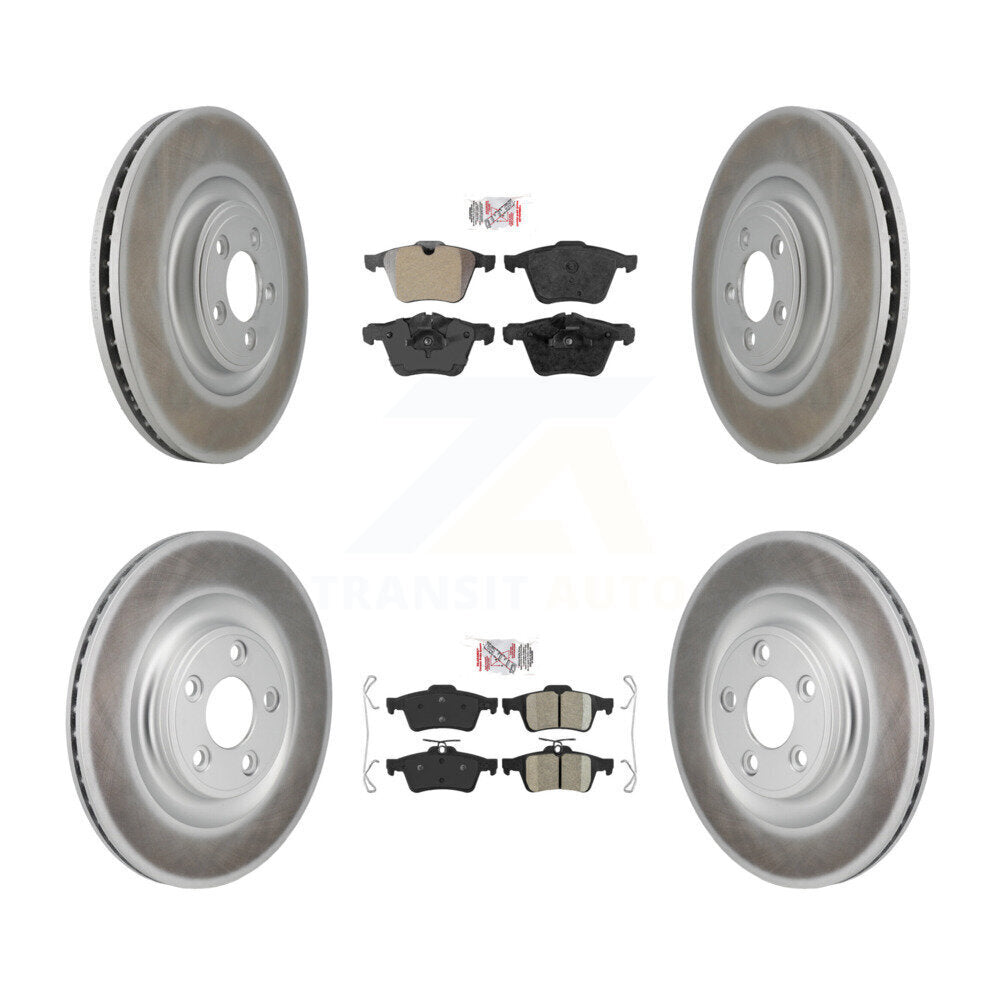Coated Disc Rotors and Semi-Metallic (Front) & Ceramic (Rear) Brake Pads Kit-KGA-106173 - Kit.bestparts.ca Kit.bestparts.ca
