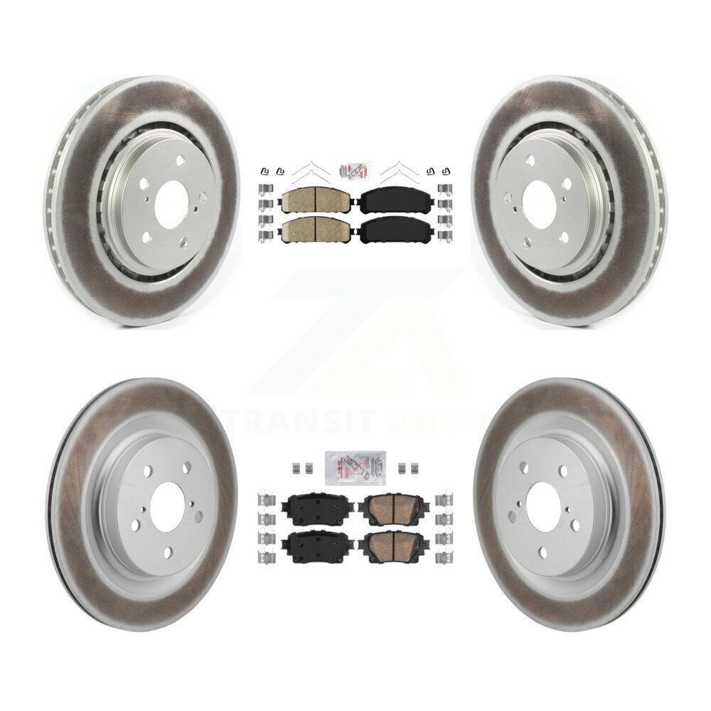 Coated Disc Rotors and Ceramic Brake Pads Kit-KGA-106200 - Kit.bestparts.ca
