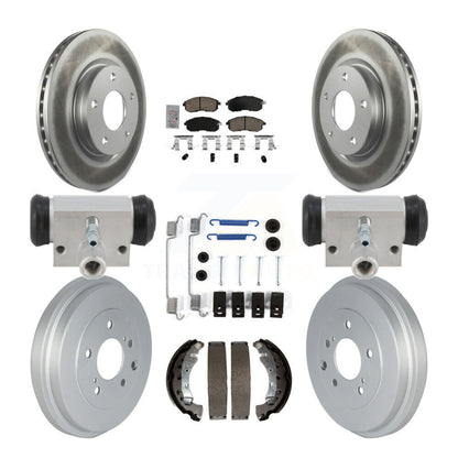 Coated Disc Rotors and Ceramic Brake Pads Kit-KGA-106349