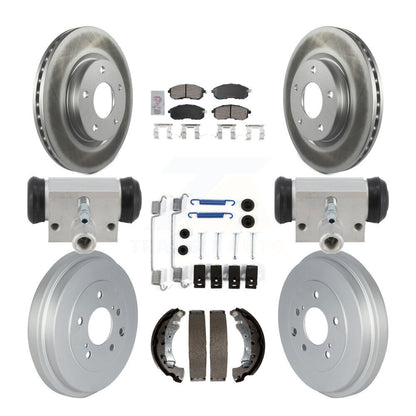 Coated Disc Rotors and Ceramic Brake Pads Kit-KGA-106350