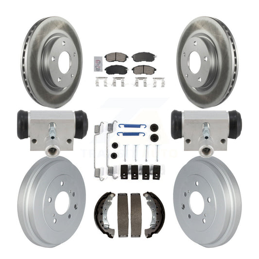 Coated Disc Rotors and Ceramic Brake Pads Kit-KGA-106350