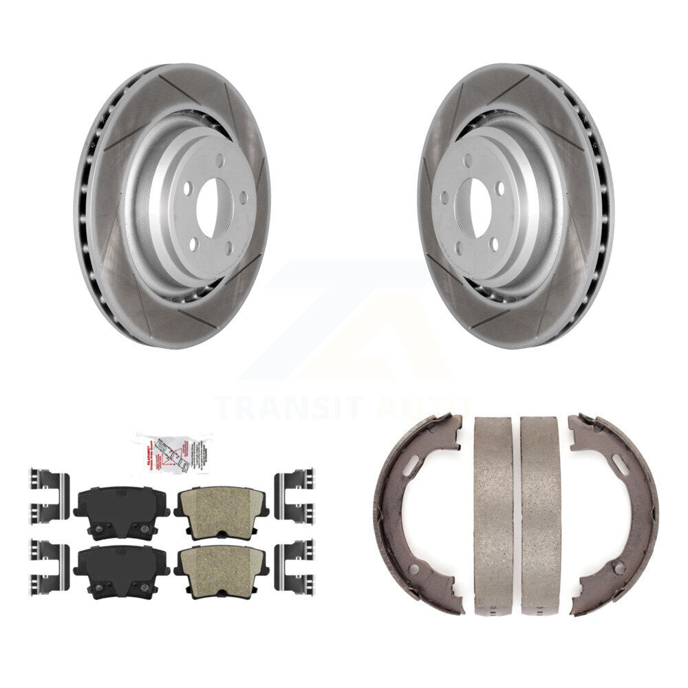 Coated Slotted Disc Rotors and Ceramic Brake Pads Kit-KGA-106612 - Kit.bestparts.ca Kit.bestparts.ca