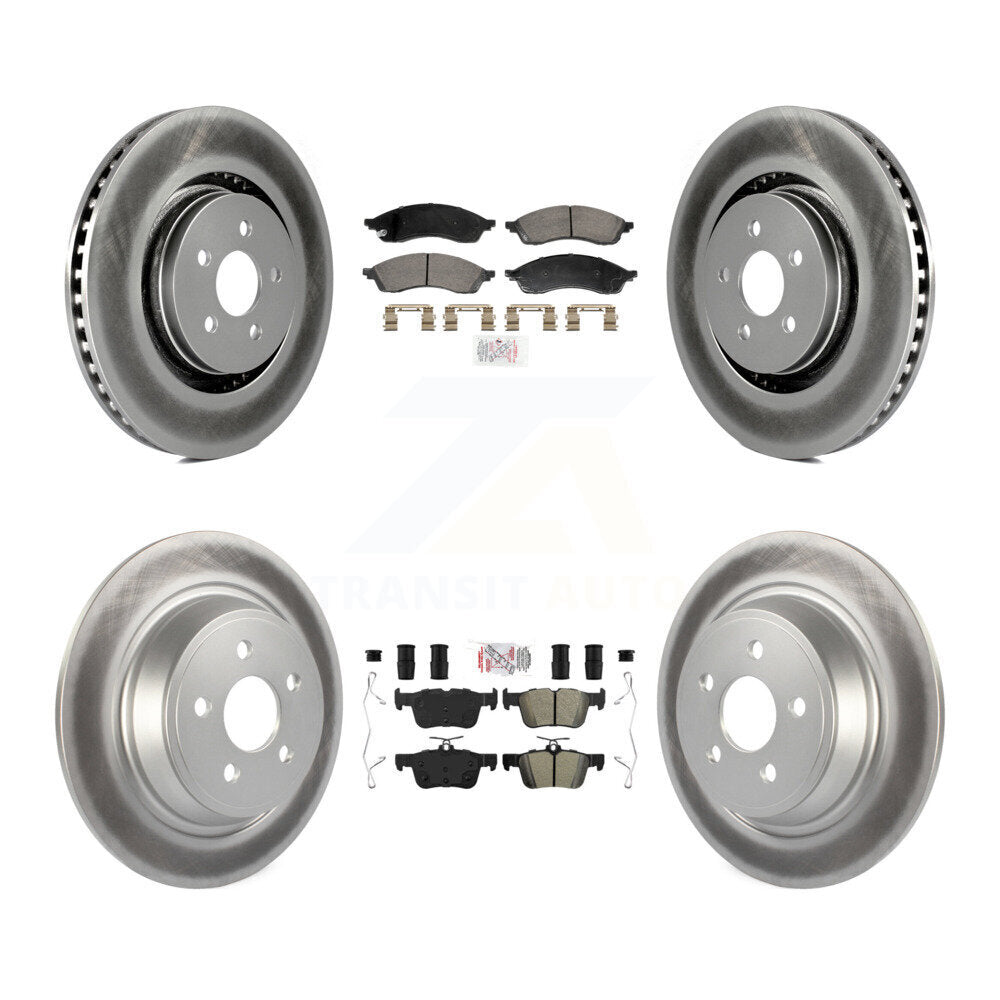Disc Rotors and Ceramic (Front) & Semi-Metallic (Rear) Brake Pads Kit-KGA-107539 - Kit.bestparts.ca