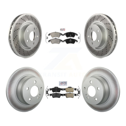 Coated Disc Rotors and Semi-Metallic Brake Pads Kit-KGA-107550