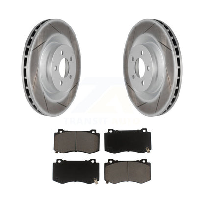 Coated Slotted Disc Rotors and Ceramic Brake Pads Kit-KGC-100126 - Kit.bestparts.ca