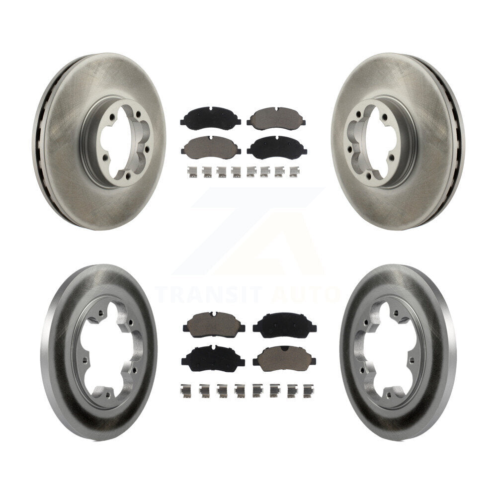 Coated Disc Rotors and Ceramic Brake Pads Kit-KGC-101287 - Kit.bestparts.ca