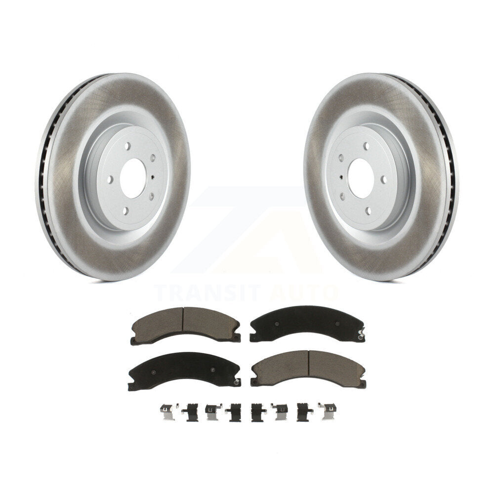 Coated Disc Rotors and Ceramic Brake Pads Kit-KGC-101852 - Kit.bestparts.ca