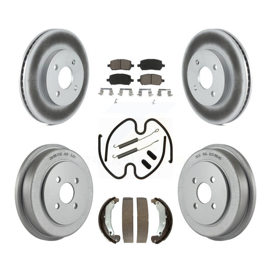 Coated Disc Rotors and Ceramic Brake Pads Kit-KGC-101915 - Kit.bestparts.ca