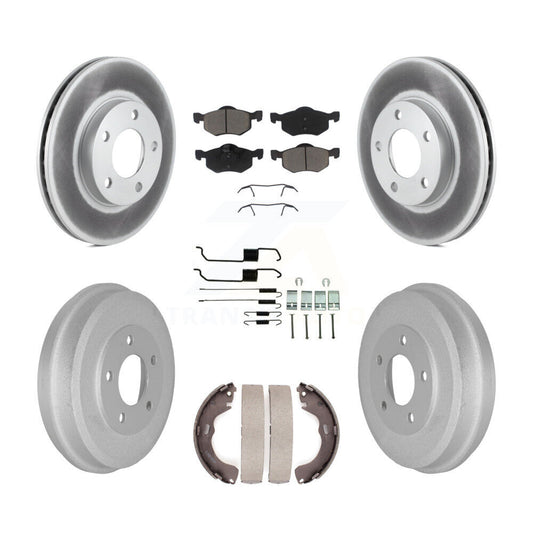 Coated Disc Rotors and Ceramic Brake Pads Kit-KGC-101919 - Kit.bestparts.ca