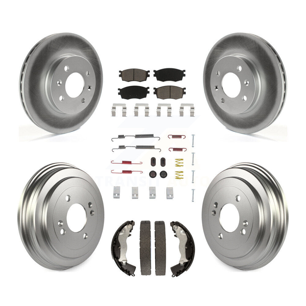 Coated Disc Rotors and Ceramic Brake Pads Kit-KGC-101927 - Kit.bestparts.ca