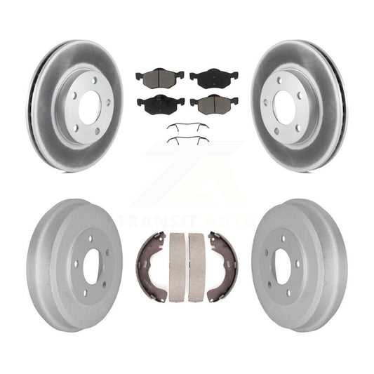 Coated Disc Rotors and Ceramic Brake Pads Kit-KGC-101975 - Kit.bestparts.ca