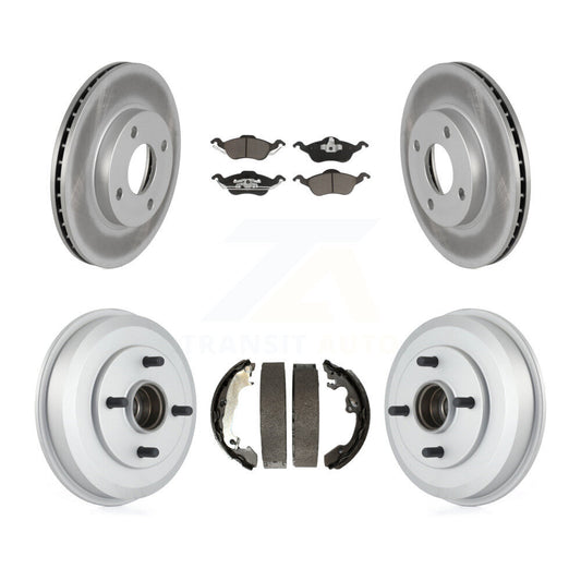 Coated Disc Rotors and Ceramic Brake Pads Kit-KGC-101987 - Kit.bestparts.ca