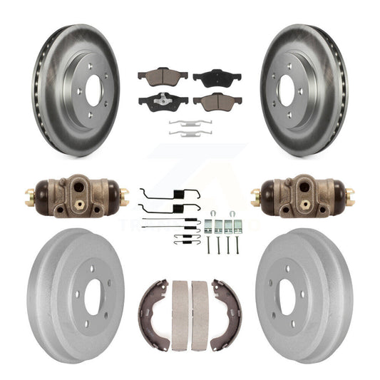 Coated Disc Rotors and Ceramic Brake Pads Kit-KGC-102072 - Kit.bestparts.ca
