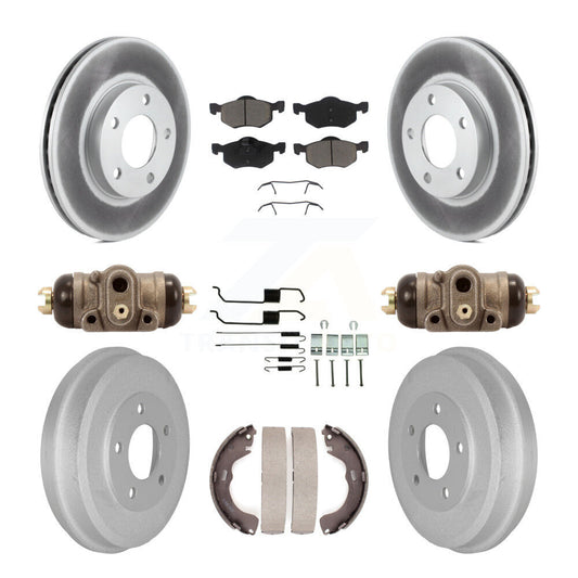 Coated Disc Rotors and Ceramic Brake Pads Kit-KGC-102073 - Kit.bestparts.ca