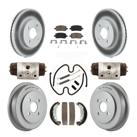 Coated Disc Rotors and Ceramic Brake Pads Kit-KGC-102084 - Kit.bestparts.ca