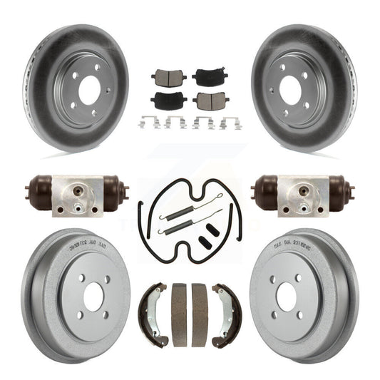 Coated Disc Rotors and Ceramic Brake Pads Kit-KGC-102085 - Kit.bestparts.ca