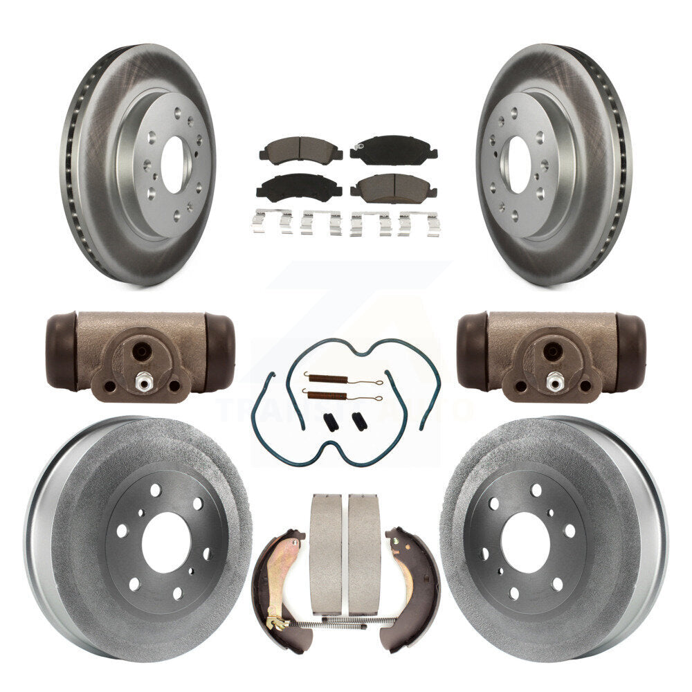 Coated Disc Rotors and Ceramic Brake Pads Kit-KGC-102092 - Kit.bestparts.ca