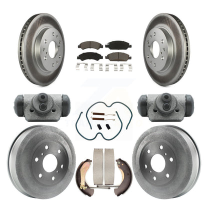 Coated Disc Rotors and Ceramic Brake Pads Kit-KGC-102093 - Kit.bestparts.ca