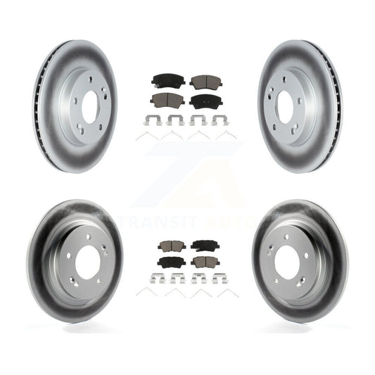 Coated Disc Rotors and Ceramic Brake Pads Kit-KGC-102142 - Kit.bestparts.ca
