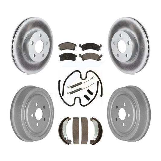 Coated Disc Rotors and Ceramic Brake Pads Kit-KGC-102218 - Kit.bestparts.ca