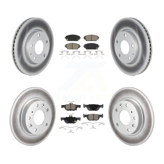 Coated Disc Rotors and Ceramic Brake Pads Kit-KGC-102253 - Kit.bestparts.ca