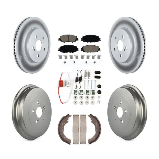 Coated Disc Rotors and Ceramic Brake Pads Kit-KGC-102283 - Kit.bestparts.ca