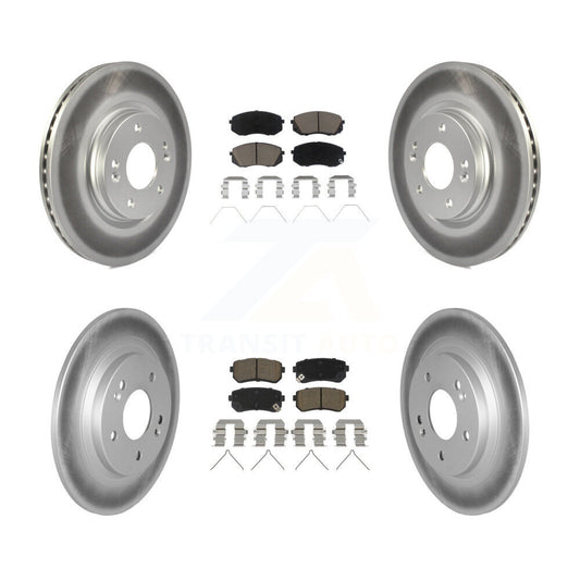 Coated Disc Rotors and Ceramic Brake Pads Kit-KGC-102305 - Kit.bestparts.ca