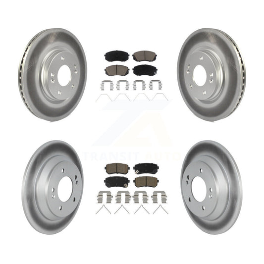 Coated Disc Rotors and Ceramic Brake Pads Kit-KGC-102350 - Kit.bestparts.ca