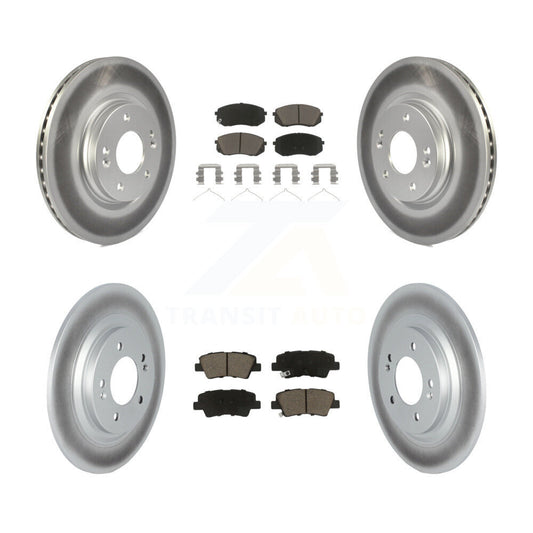 Coated Disc Rotors and Ceramic Brake Pads Kit-KGC-102411 - Kit.bestparts.ca