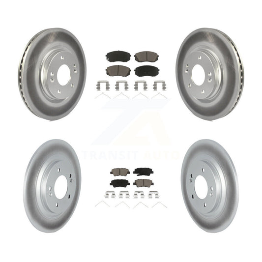Coated Disc Rotors and Ceramic Brake Pads Kit-KGC-102419 - Kit.bestparts.ca
