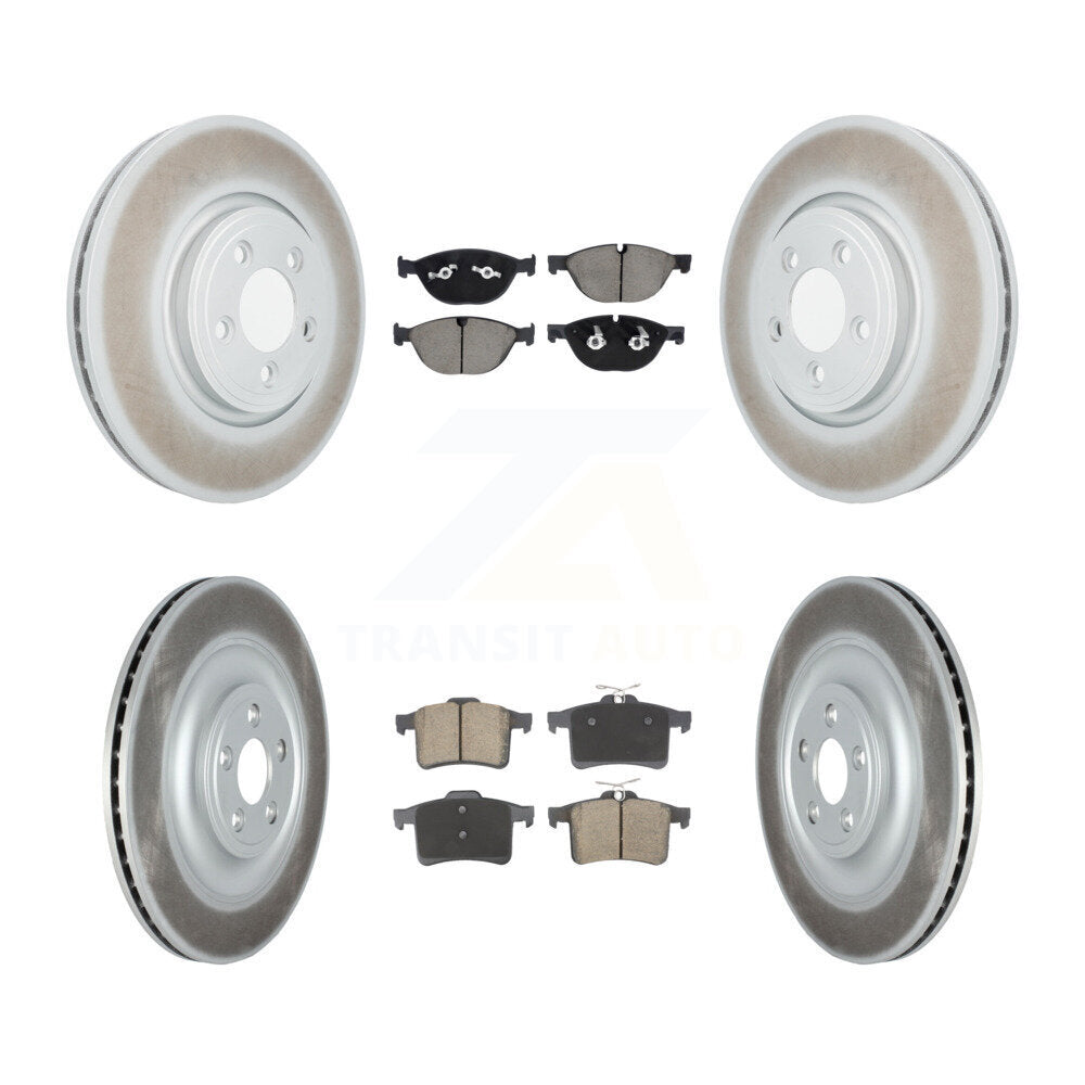 Coated Disc Rotors and Ceramic Brake Pads Kit-KGC-102495 - Kit.bestparts.ca