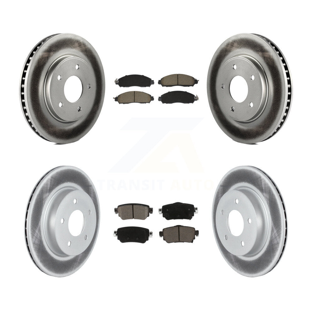 Coated Disc Rotors and Ceramic Brake Pads Kit-KGC-102502