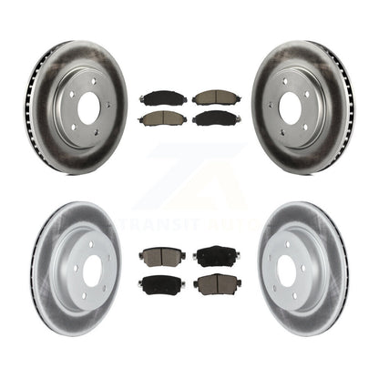 Coated Disc Rotors and Ceramic Brake Pads Kit-KGC-102502