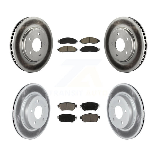 Coated Disc Rotors and Ceramic Brake Pads Kit-KGC-102502