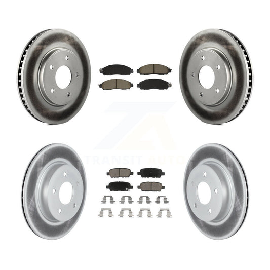 Coated Disc Rotors and Ceramic Brake Pads Kit-KGC-102504
