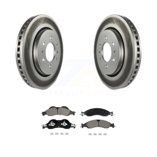 Coated Disc Rotors and Ceramic Brake Pads Kit-KGC-102566 - Kit.bestparts.ca