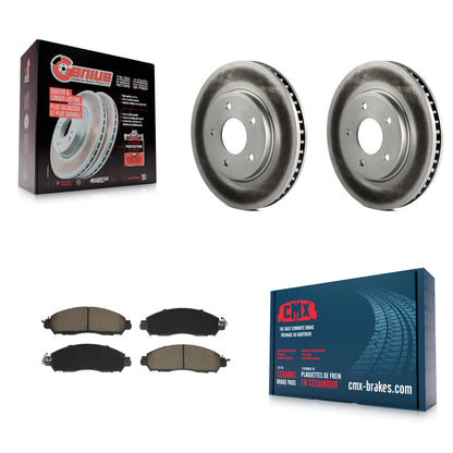 Coated Disc Rotors and Ceramic Brake Pads Kit-KGC-102581