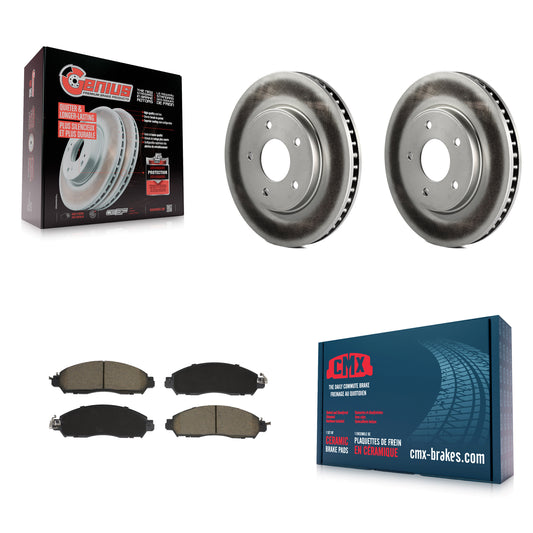 Coated Disc Rotors and Ceramic Brake Pads Kit-KGC-102581
