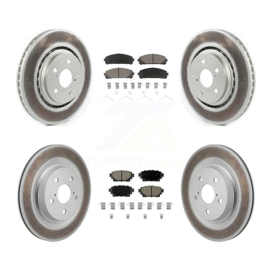 Coated Disc Rotors and Ceramic Brake Pads Kit-KGC-102670 - Kit.bestparts.ca
