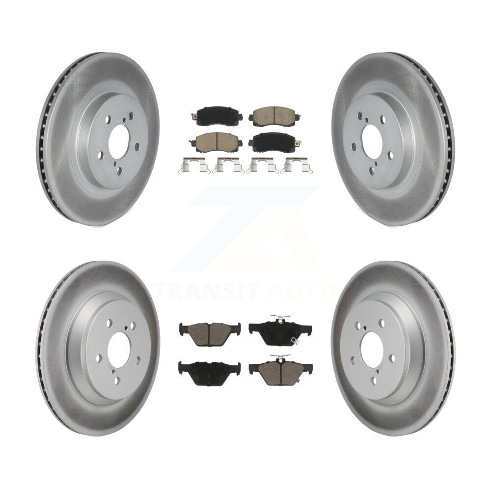 Coated Disc Rotors and Ceramic Brake Pads Kit-KGC-102691 - Kit.bestparts.ca