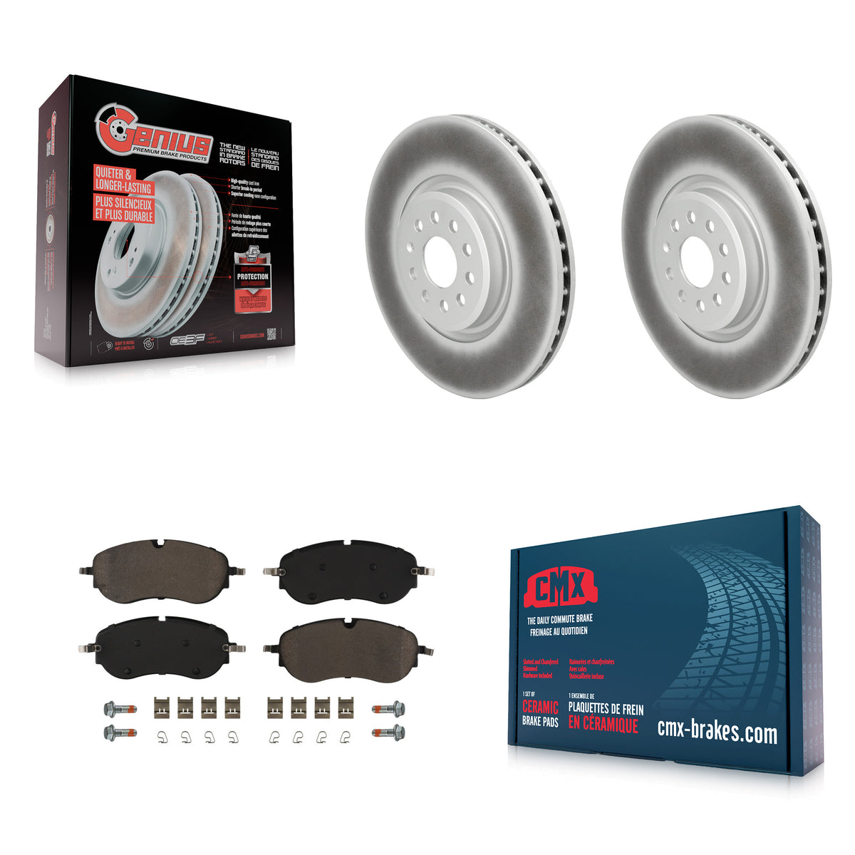 Disc Rotors and Ceramic Brake Pads Kit-KGC-102803