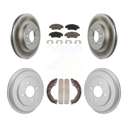 Coated Disc Rotors and Ceramic Brake Pads Kit-KGC-102863 - Kit.bestparts.ca