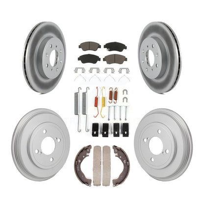 Coated Disc Rotors and Ceramic Brake Pads Kit-KGC-102876 - Kit.bestparts.ca