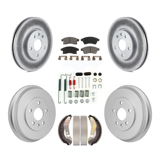Coated Disc Rotors and Ceramic Brake Pads Kit-KGC-102877 - Kit.bestparts.ca