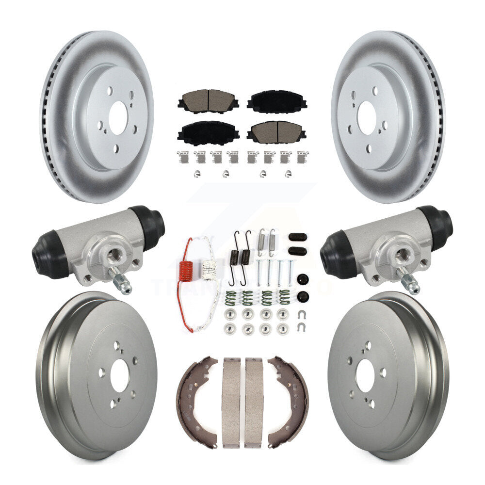 Coated Disc Rotors and Ceramic Brake Pads Kit-KGC-102882