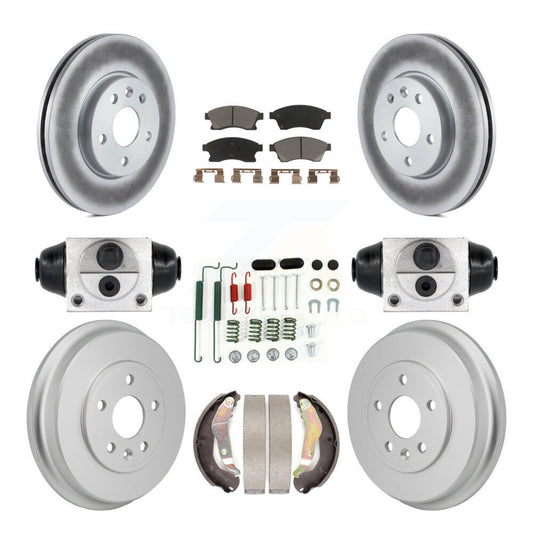 Coated Disc Rotors and Ceramic Brake Pads Kit-KGC-102891 - Kit.bestparts.ca