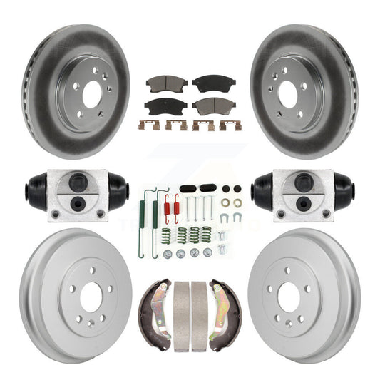 Coated Disc Rotors and Ceramic Brake Pads Kit-KGC-102892 - Kit.bestparts.ca