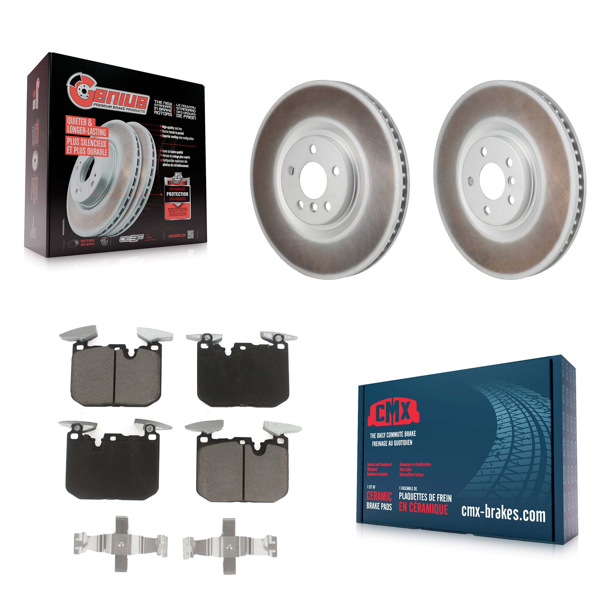 Disc Rotors and Ceramic Brake Pads Kit-KGC-102900
